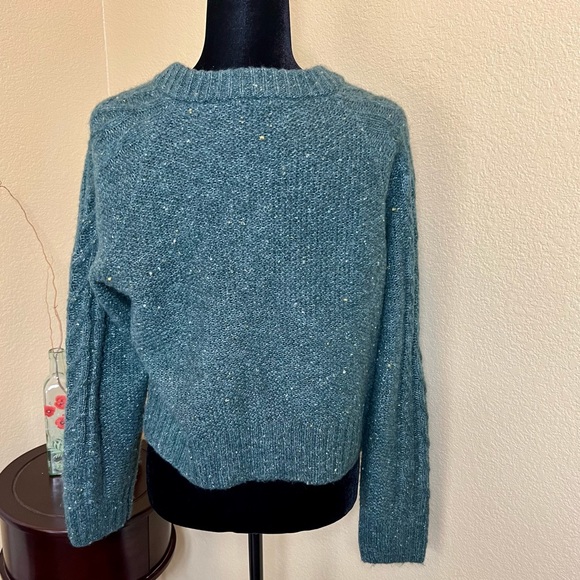 Green Cardigan Sweater - Picture 9 of 10